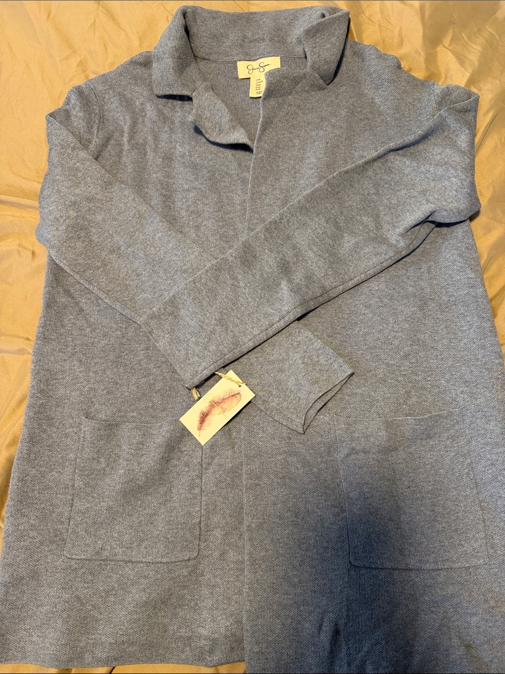 Jessica Simpson light blue Open-Front Cardigan Sweater